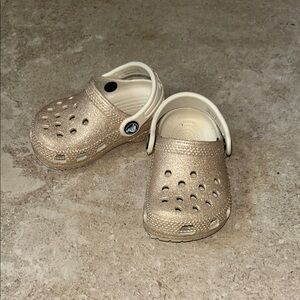 Kids Beige Crocs Clogs
